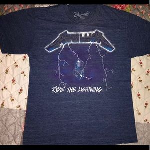Metallica Ride The Lightning T Shirt Bravado Med